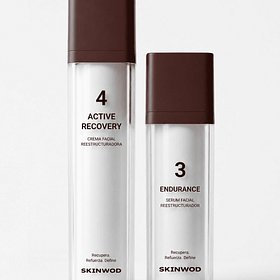 pack duo recovery serum y crema facial hombre para deportistas